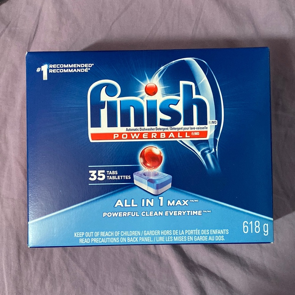 BRAND NEW unopened 35 piece Finish powerball dish detergent